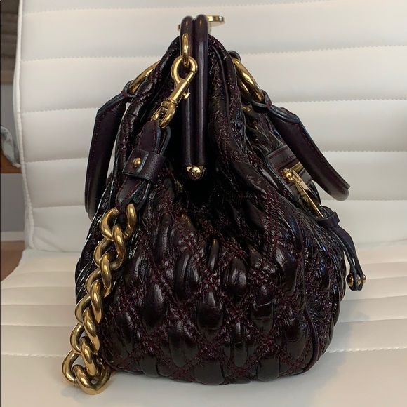 NEW Marc Jacobs Stam Quilted Leather Satchel - Picture 2 of 8